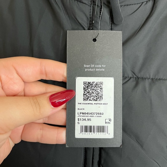 Men’s Black Puffer Vest Jacket - Picture 2 of 3